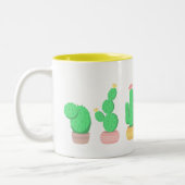 Tasse 2 Couleurs Trio de cactus Désert Moderne Boho (Gauche)