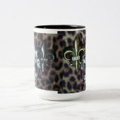 Tasse 2 Couleurs Trio de Fleur de lis (Centre)