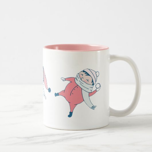 Tasse 2 Couleurs trio de mitaine de lil (Droit)