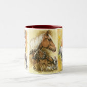 Tasse 2 Couleurs Triple Cheval (Centre)