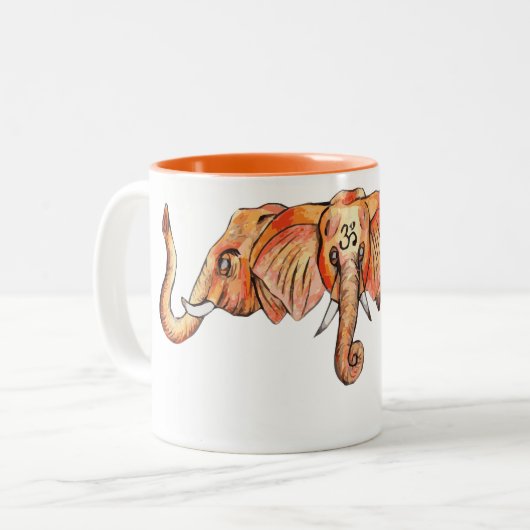 Tasse 2 Couleurs Triplephant (Devant gauche)