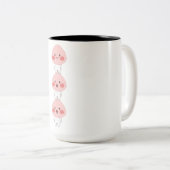 Tasse 2 Couleurs Triplets de singe mignons (Devant droit)