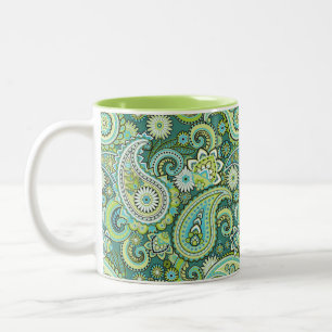 Tasse 2 Couleurs Trippy Hippy Retro Paisley