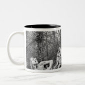 Tasse 2 Couleurs Tritons toilettant deux chevaux du soleil (Gauche)