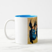 TASSE 2 COULEURS TROIS ANGES EN BLEU (Gauche)