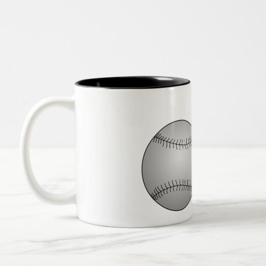 Tasse 2 Couleurs Trois Baseballs (Gauche)