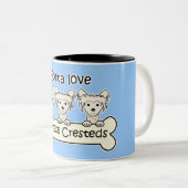 Tasse 2 Couleurs Trois Chinois Cresteds (Devant droit)