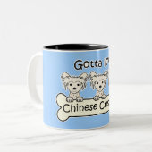 Tasse 2 Couleurs Trois Chinois Cresteds (Devant gauche)