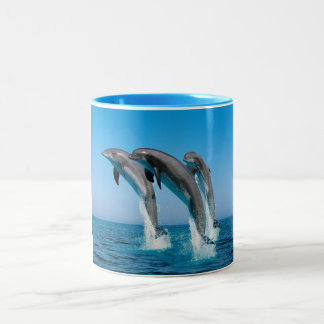 Tasse 2 Couleurs trois dauphins