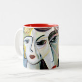 Tasse 2 Couleurs trois femmes (Devant gauche)