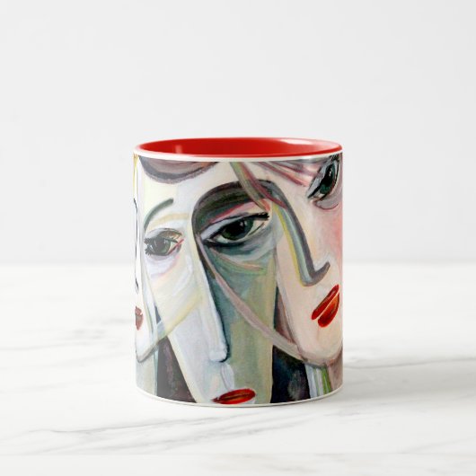 Tasse 2 Couleurs trois femmes (Centre)
