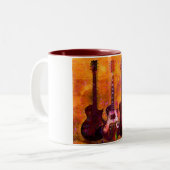 Tasse 2 Couleurs Trois guitares (Devant gauche)