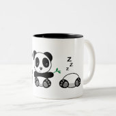 Tasse 2 Couleurs Trois mignons petits pandas (Devant droit)