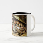 Tasse 2 Couleurs Trois petits chatons (Devant droit)