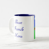 Tasse 2 Couleurs Trois poules françaises (Devant gauche)