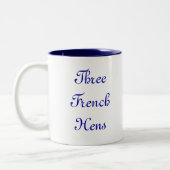 Tasse 2 Couleurs Trois poules françaises (Gauche)