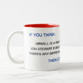 Tasse 2 Couleurs Trois raisons pour être démocrate (Gauche)