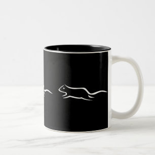 Tasse 2 Couleurs Trois rats courants blancs