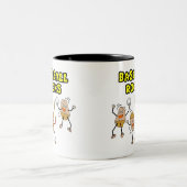 Tasse 2 Couleurs Trois rochers de baseball (Centre)