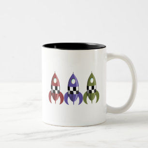 Tasse 2 Couleurs Trois Roquettes de couleur