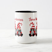 Tasse 2 Couleurs trois sages nains amusants Noël (Centre)