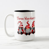 Tasse 2 Couleurs trois sages nains amusants Noël (Gauche)