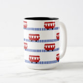 Tasse 2 Couleurs Trolley 15 oz (Devant droit)