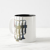 Tasse 2 Couleurs Trompette (Devant gauche)