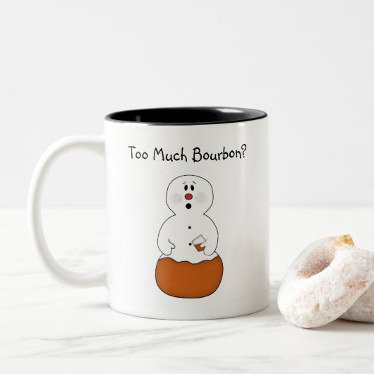 Tasse 2 Couleurs Trop de boue bourbon (Avec donut)