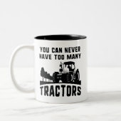 Tasse 2 Couleurs Trop de tracteurs (Gauche)