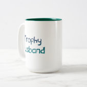 Tasse 2 Couleurs Trophée-cadeau pour mari (Devant gauche)