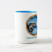 Tasse 2 Couleurs Trophy Rainbow Trout Mountain Fishing (Centre)