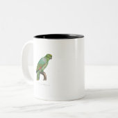 Tasse 2 Couleurs tropical macaw parrot (Devant gauche)