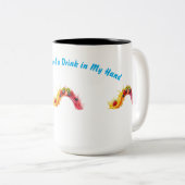 Tasse 2 Couleurs Tropical Summer Vibes T-Shirt (Devant droit)