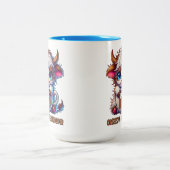 Tasse 2 Couleurs Trouble de café obsessionnel (Centre)