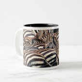 Tasse 2 Couleurs Troupeau de zèbres (Devant gauche)