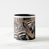 Tasse 2 Couleurs Troupeau de zèbres (Centre)