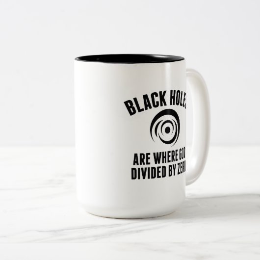 Tasse 2 Couleurs Trous noirs (Devant droit)