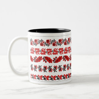 Tasse 2 Couleurs trousse de motif du schéma de vecteurs ukraine