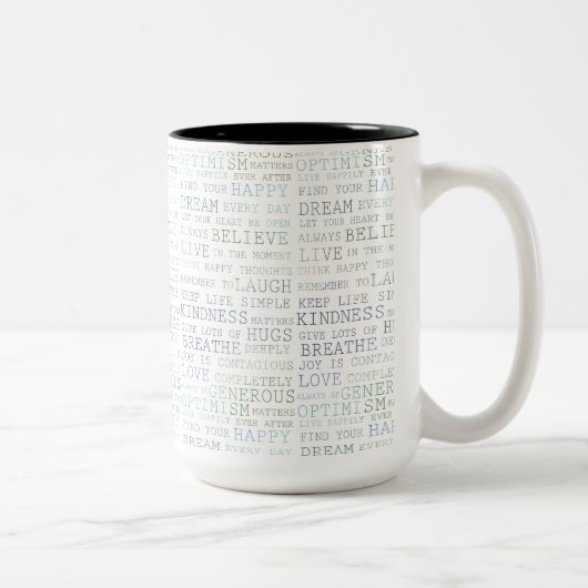 Tasse 2 Couleurs Trouvez votre heureux (Droit)