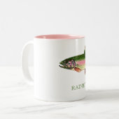 TASSE 2 COULEURS TRUITE ARC-EN-CIEL (Devant gauche)