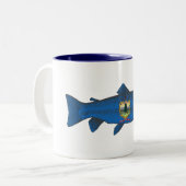 Tasse 2 Couleurs Truite du pavillon du Vermont-Fish (Devant gauche)