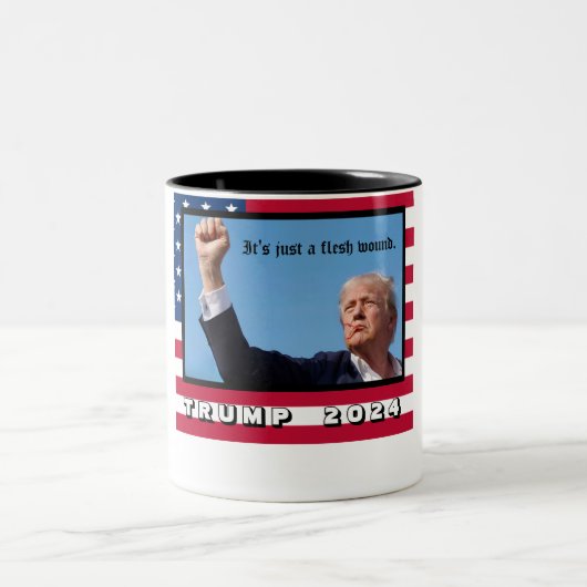 Tasse 2 Couleurs Trump 2024 (Centre)