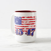 Tasse 2 Couleurs Trump 2024 (Devant gauche)