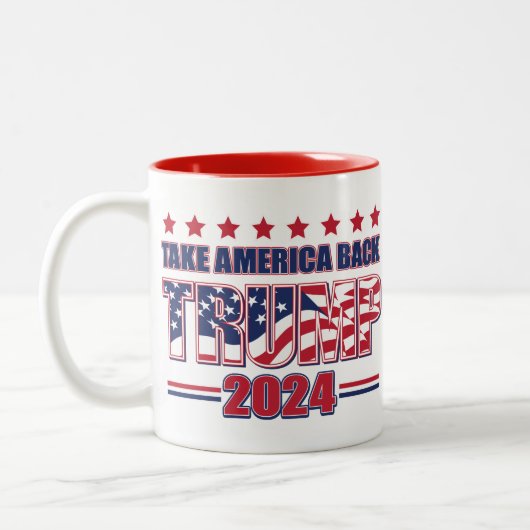 Tasse 2 Couleurs Trump 2024 (Gauche)