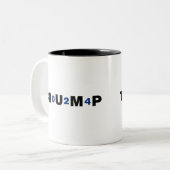 Tasse 2 Couleurs Trump 2024 bleu (Devant gauche)