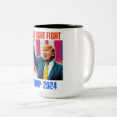 TASSE 2 COULEURS TRUMP 2024 COMBAT (Devant droit)