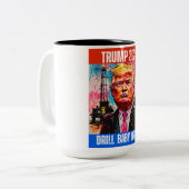 TASSE 2 COULEURS TRUMP 2024 DRILL BABY DRILL (Devant gauche)