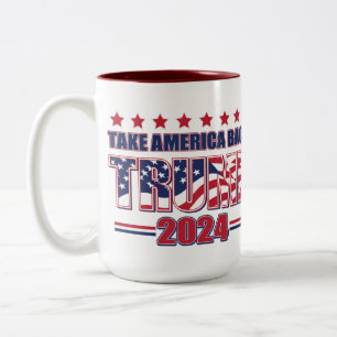 Tasse 2 Couleurs Trump 2024 : Reprendre l'Amérique