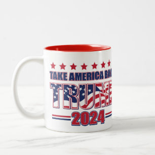 Tasse 2 Couleurs Trump 2024 : Retour de l'Amérique